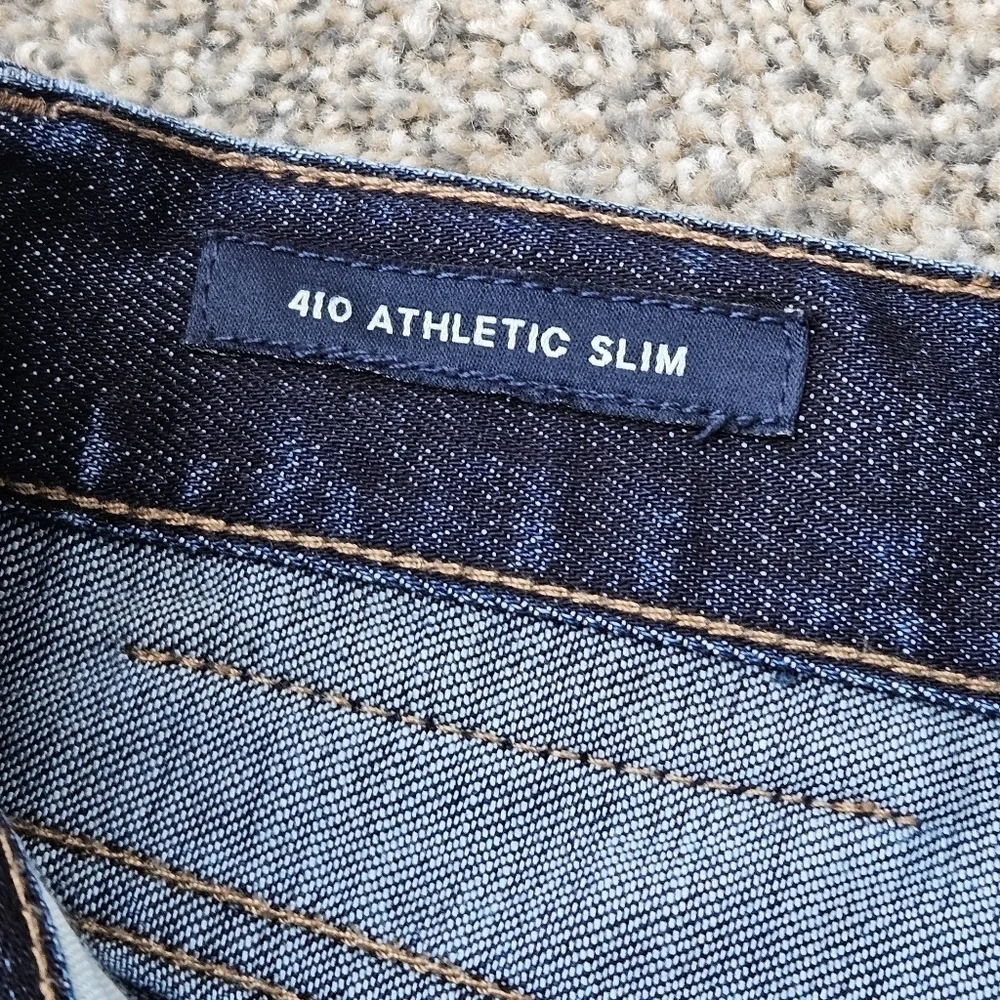 Lucky Brand Dark Wash 410 Athletic Slim Straight Leg Denim Jeans Mens 32/30
